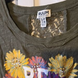 Floral Print Lace Top